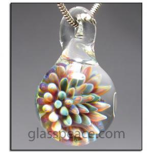 Anemone Lampwork Pendant Glass Jewelry