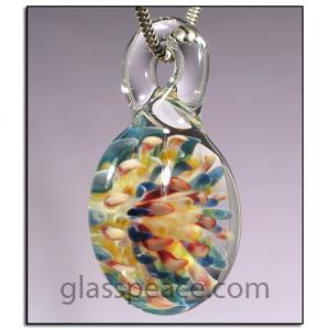 Handblown Glass Pendant Lampwork Focal Bead